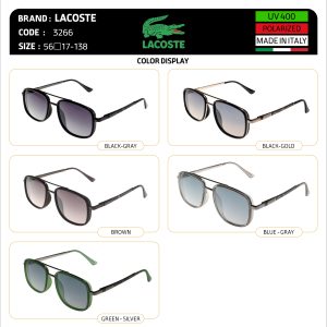 عینک آفتابی لاکوست/LACOSTE 3266/اپتیک شایان