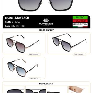 عینک آفتابی مایباخ/MAYBACH 3252/اپتیک شایان